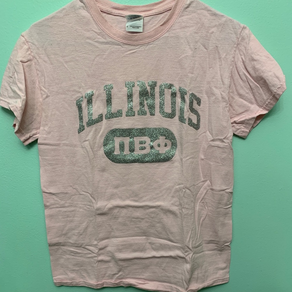 Pink sparkly pi beta phi shirt